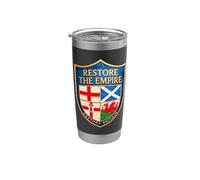 Restore Britain - Restore The Empire Shield and Rupert Lowe Stainless Steel Insulated Tumbler