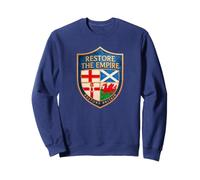 Restore Britain - Restore The Empire Shield, Navy Blue Sweatshirt