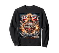 RESTORE BRITAIN - Rupert Lowe and Royal Lion Political Meme Sweatshirt