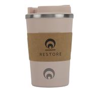 Restore Coffee Cup, Insulated Coffee Cup with Leakproof Lid, Relax Stainless Steel Travel Mug, Insulated Double Wall Cup for Hot/Cold Drinks (1, Taupe)