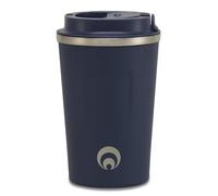 Restore Relax Stainless Steel Travel Mug 350ml Double Wall Insulated Coffee Cup with Leakproof Lid, Easy Grip Design, Fits Car Cup Holders, Coffee on The Go (1, Navy)