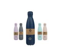 Restore Stainless Steel Water Bottle, Roam Reusable Leakproof Flask, Vacuum Insulated Multi Colour Selection Metal Travel Bottle for Hot/Cold Beverages (Navy, 500ml)