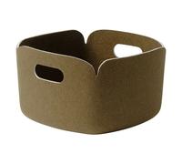 Muuto Restore storage basket 28x28 cm Brown green