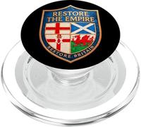 RESTORE THE EMPIRE - RESTORE BRITAIN and Rupert Lowe Shield PopSockets PopGrip for MagSafe