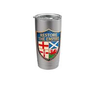 Restore THE Empire - Restore Britain and Rupert Lowe Shield Stainless Steel Insulated Tumbler