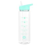 Restore Triton Straw Sipper, Water Bottles With Straw, Race Flip Top Tracker Bottle, Leak Proof BPA Free Integrated Carry Hook On Lid Design (Mint, 700ml)