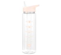 Restore Triton Straw Sipper, Water Bottles With Straw, Race Flip Top Tracker Bottle, Leak Proof BPA Free Integrated Carry Hook On Lid Design (Taupe, 700ml)