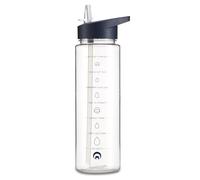 Restore Triton Straw Sipper, Water Bottles With Straw, Race Flip Top Tracker Bottle, Leak Proof BPA Free Integrated Carry Hook On Lid Design (Navy, 700ml)