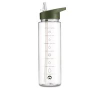 Restore Triton Straw Sipper, Water Bottles With Straw, Race Flip Top Tracker Bottle, Leak Proof BPA Free Integrated Carry Hook On Lid Design (Forest Green, 700ml)