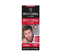 Restoria Grey Reducing Cream for Men - Hair Cream for Restoring Natural Hair Colour Gradually, Up to 100% Grey Coverage - Vegan, 100ml
