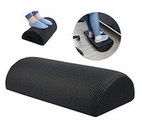 Restorology Foot Rest Cushion for Under Desk - Ergonomic Pillow for Your Work Computer Desk, Half Cylinder Pillow; Supportive Improve Posture, Back, Hip, Knee, Leg, Lumber Pain Foot Rest - Made in UK