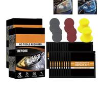 Restowipes Headlight Restoration Kit, Resto Wipes, Automotive Headlamp Restoration Fluid Kit, for Oxidized, Yellowed, Foggy Lenses, for All Vehicle Types (2PCS)