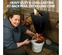 Restraining Cone,Restraining Funnel Poultry Killing Cone - Turkey Processing Tool, Defeathering Machine for Turkeys Up to 14 Pounds