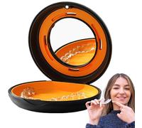 Restraint Case with Mirrors,Retainer Case | Shoulder Strap Case, Night Protective Case, Container Storage Holder - Mouthguard Alignment Case for Partial Denture