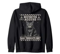 Restricted Access 3am Thoughts Only Insomniac Funny Gifts Zip Hoodie