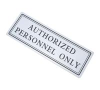 Restricted Office Door Sign, Aluminum Security Plaque | Office Wall or Door Use, Mounting Hardware Included, Lettering, Installation
