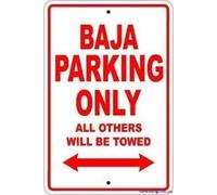 Restriction Caution Tin Signs/Baja Parking Only All Others Will Be Towed Boat Ship Yacht Marina Lake Dock Yawl Metal Sign/Garage Parking Yard Aluminum Sign 8x12 inches