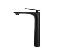 Restroom Faucet Bathroom Sink faucets for 1 Hole Black Single Brass Basin, D(Black B)