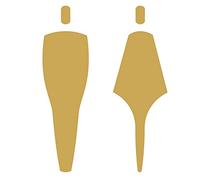 Restroom sign Brass Complete Set - Men's Women's Disabled WC Sign with Arrow Figure Modern Bathroom Door Signage(C)