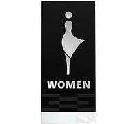 Restroom sign, Men's and Women's Restroom Signs, Bathroom Door, Toilet Wall Decor, 3D Acrylic Unisex (A)(D)