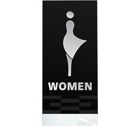 Restroom sign, Men's and Women's Restroom Signs, Bathroom Door, Toilet Wall Decor, 3D Acrylic Unisex (F)(D)
