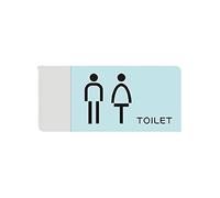 Restroom sign, Metal Door Sticke Indication Plaque,Bathroom Wc Tips Signage Custom Guide Sign Plate,A,24x10cm