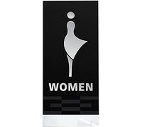 Restroom sign, Toilet Wall Decoration, 3D Acrylic Unisex for Office(D)