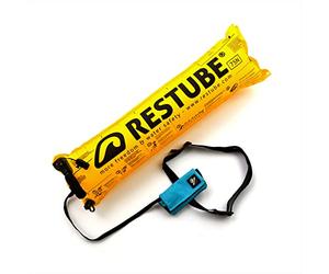 Restube Unisex's Active Safety Adults and Kids-Open Water Swim Help Swimmers Stay Afloat-One-Pull Inflatable Mechanism Life Buoy with Whistle