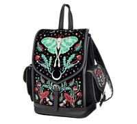 Restyle Autumnal Equinox Backpack Gothic Moth Mushroom Embroidered Bag