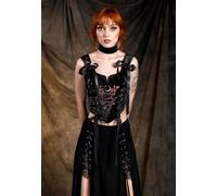 Restyle - Enchanted Encounters - Corset - black - L - 95% Polyester, 5% Elastane L