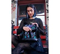Restyle - Enchanted Forest Magical With Moth Black - Backpack - black - Onesize - 100% Polyester,Velvet Onesize