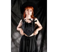 Restyle - Sacred Rituals - Corset - black - XXL - 95% Polyester, 5% Elastane XXL