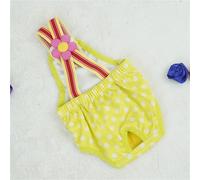 Resuable Puppy Diaper Nappy Physiological Briefs Menstrual Suspender Diapers Cotton Pant,Female Pet Dog Physiological Pants(E,XXX-Large)