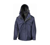 Result 3-in-1 Waterproof Zip and Clip Fleece Lined Jacket RS68