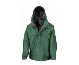 Result 3-in-1 Waterproof Zip and Clip Fleece Lined Jacket RS68