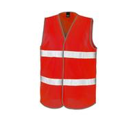 (L/XL, Red) Result Adults Unisex Safeguard Enhance Visibility Vest