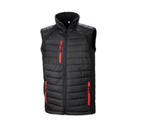 Result Black Compass Padded Softshell Gilet Unisex Bodywarmer Jacket