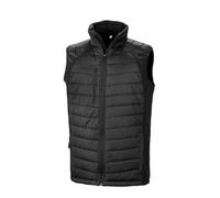 Result Black Compass Softshell Gilet, Black/Black, 3XL. R238X