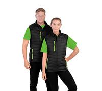 Result Black Compass Softshell Gilet, Black/Black, Medium. R238X