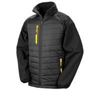 Result Softshell Jacket - Black Compass R237X - Black/Yellow - X-Large