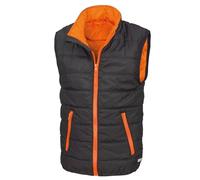 Result Boys' Bodywarmer Padded Junior/Youth Black/Orange Size XL