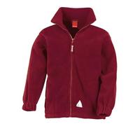 Result Childrens Full Zip Active Fleece Jacket - Colour Burgundy - Size 6 to 8
