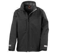 (13-14 Years, Black) Result Childrens/Kids Classic Soft Shell Jacket