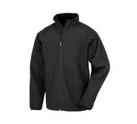 Result Childrens/Kids Double Layered Recycled Soft Shell Jacket (13-14 Years) (Black)