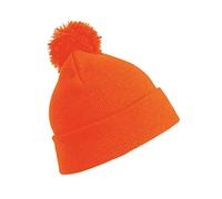 Result Winter Essentials Jr Pompom Beany, Fluoresent Orange, O/S. RC028J