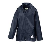 Result Kids RE95J Heavyweight Waterproof Jacket/Trouser Suit - Navy, X-Small/Size 3/4