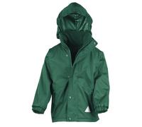 Result Childrens Reversible Storm Stuff Jacket-9/10 Bottle Green/Bottle Green