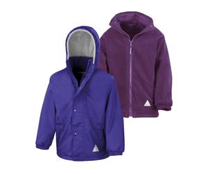 Result Children's Reversible Storm Stuff Jacket - Kids Unisex coats - Size 13-14