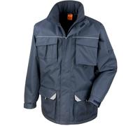Result Coat Sabre Long Waterproof Parka Storm Flaps Heavy Zip Jacket Top Pockets