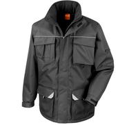 Result Coat Sabre Long Waterproof Parka Storm Flaps Heavy Zip Jacket Top Pockets